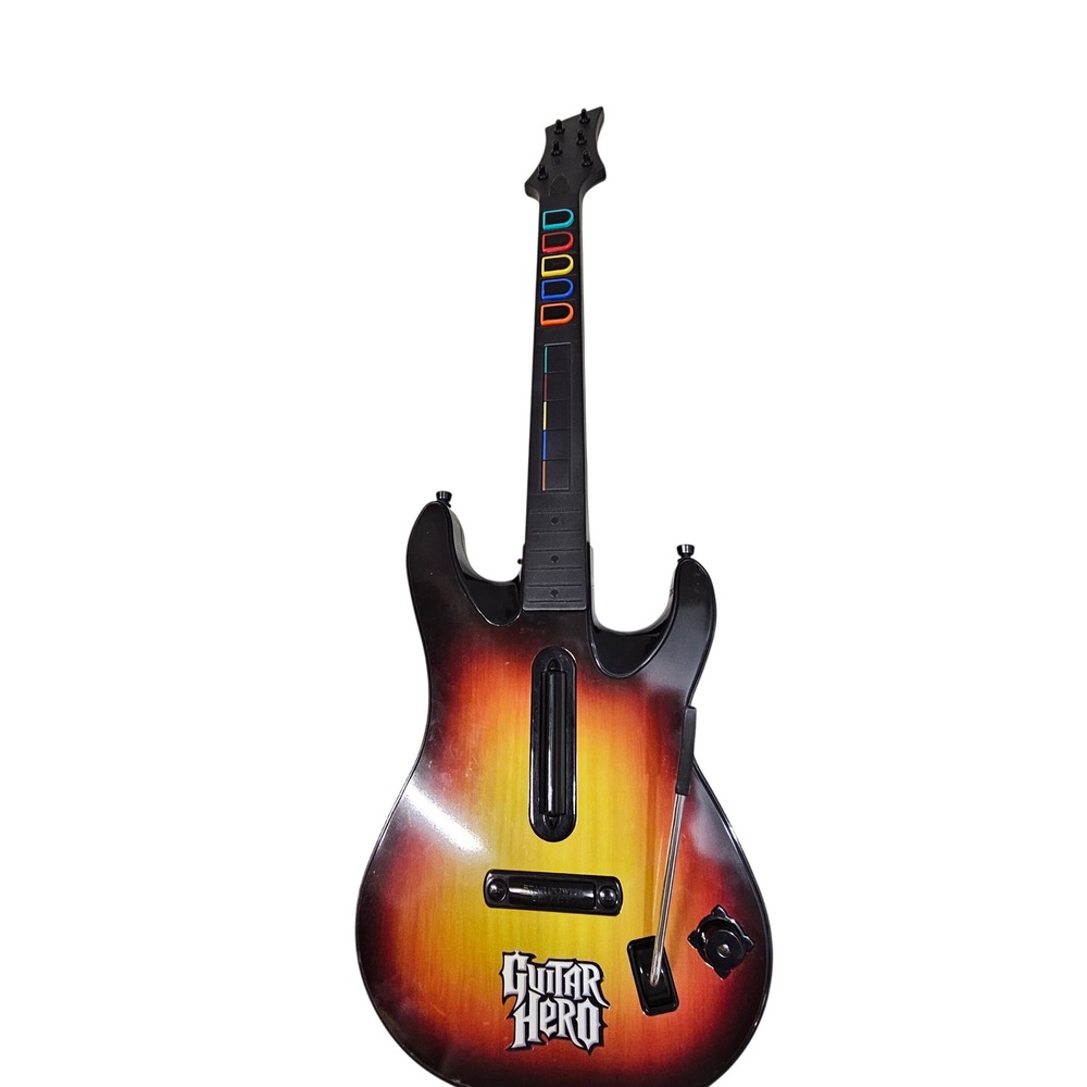 RedOctane Vintage Guitar Hero PS2 Wireless Controller 95449805 Sunburst *Tested